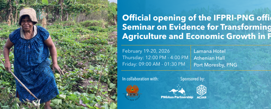 Evidence for transforming agriculture and economic growth in Papua New Guinea