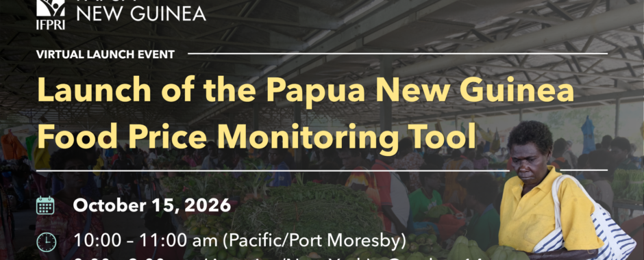 PNG Food Price Monitoring Tool Launch Webinar